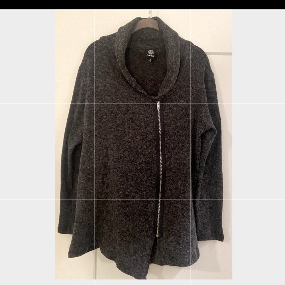 women’s asymmetric zip sweater